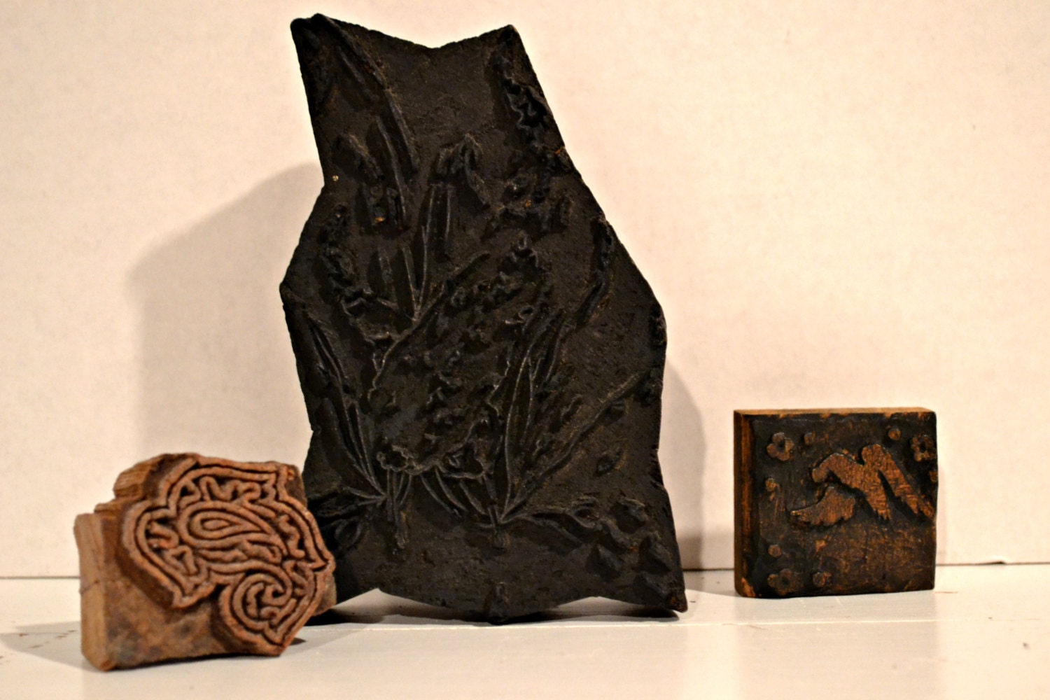 Vintage Wooden Printers Blocks