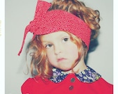 SALE Girls Bunny Peter Pan Collar Blouse: The Teeny Bunny Collared Shirt in Red Purple Floral from the Spring Summer Collection