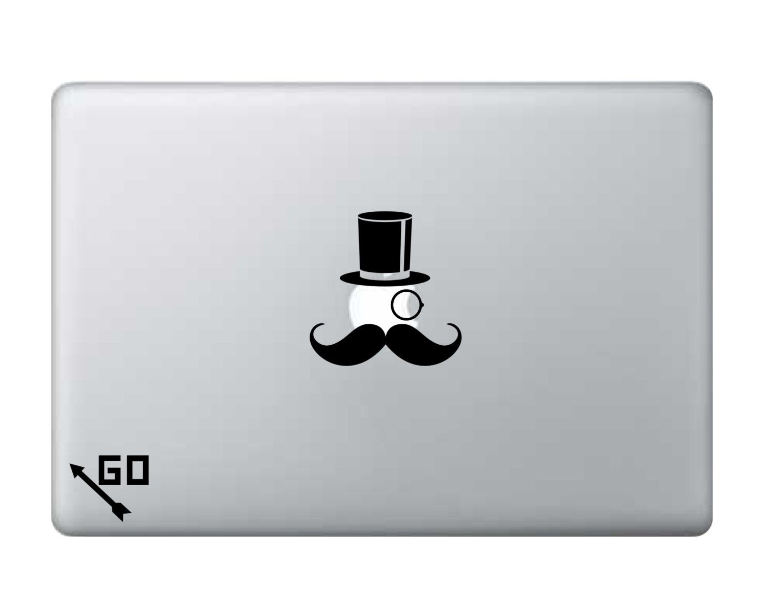 Mustache and Monocle Sticker Decal Laptop Decal iPad