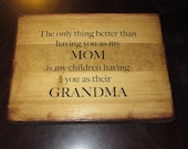 Family Plaque, Grandma Sign, Mom Sign, Family Blocks, Home Decor, Wooden Blocks, Family Sign, Gifts