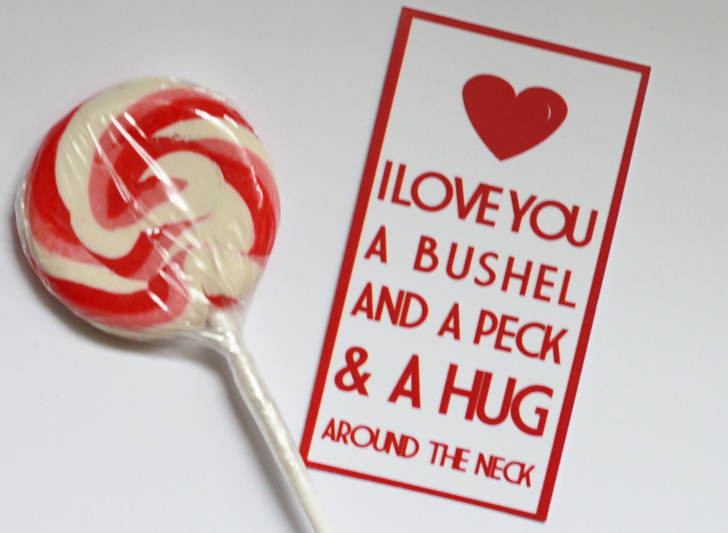 Printable Valentine's Day Gift Tags - whimsical lyrics