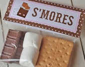 INSTANT DOWNLOAD Printable Smore'S Bag Topper - Great Party Favors or School Treats Smores Camping and more Il_170x135