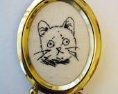 Cat Face Embroidery