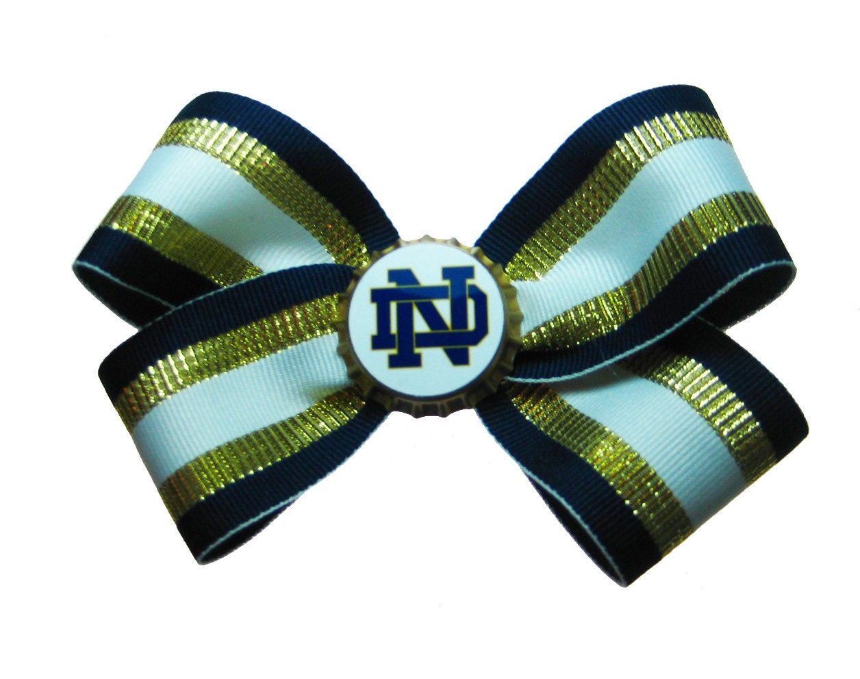 Large Notre Dame Fighting Irish Hair Bow