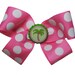 Large Hot Pink Beachy Vacation Starfish Hair Bow