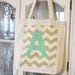 1 "MODERN CHEVRON"Tote Bag, Monogrammed Tote bag,Chevron Bag,Bridesmaid Tote Bag ,Wedding Tote ,Custom Tote Bag,gold,Modern Vintage Market