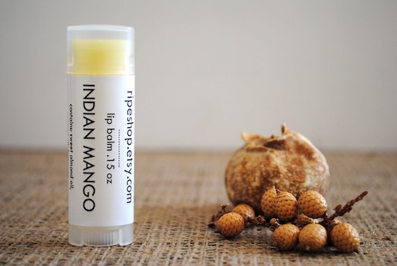 Indian Mango Lip Balm - Coconut Oil, Beeswax, Shea Butter