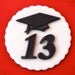 Graduation Cap Edible Fondant Cupcake Topper Decorations