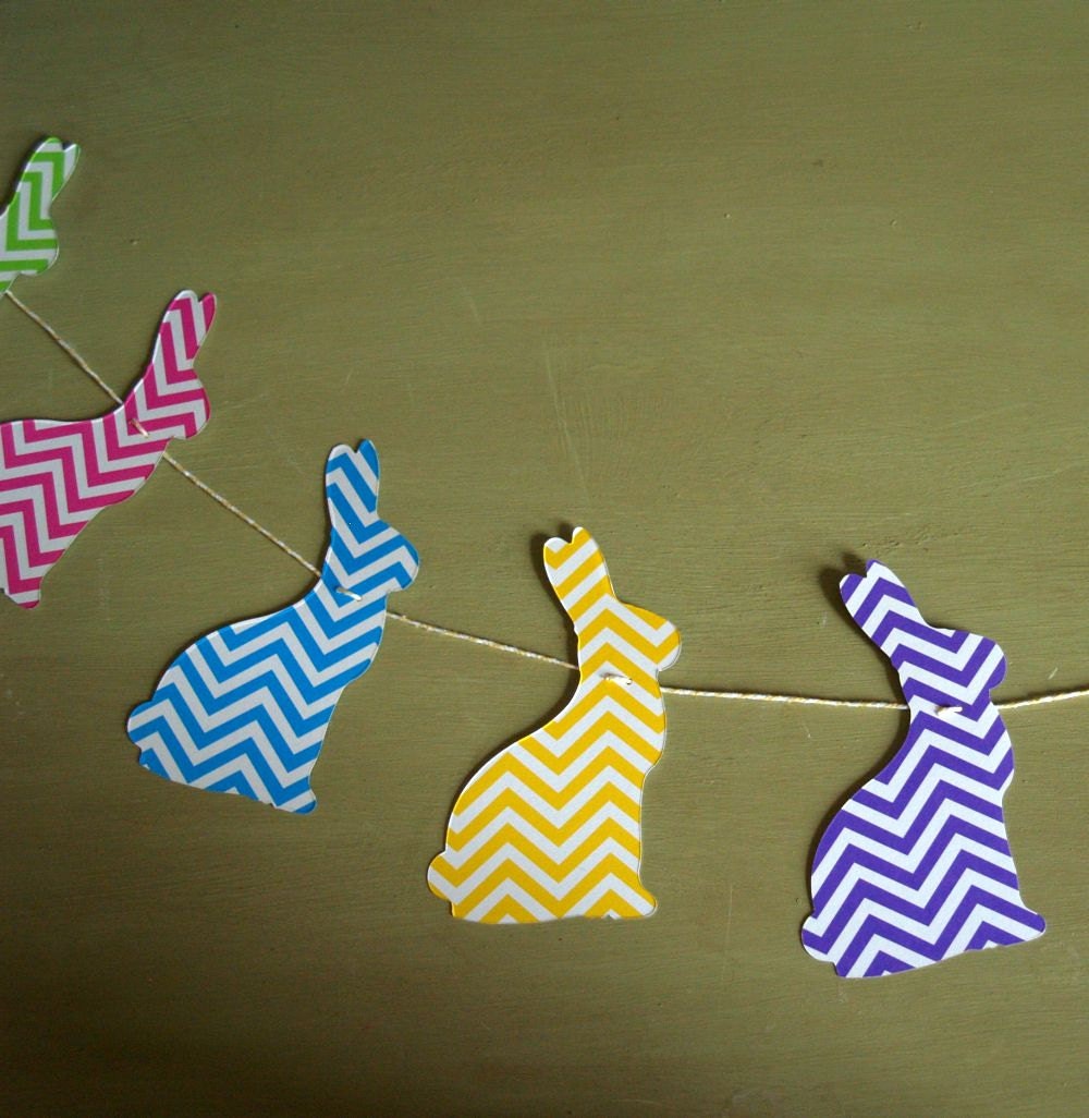 Chevron Bunny Easter Garland Il_170x135