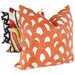 Trina Turk Persimmon Arches Designer  Indoor Outdoor Pillow Cover, Schumacher, 18x18, 20x20,22x22