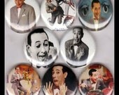 8 Brand New 1" "Pee Wee Herman" Button Set