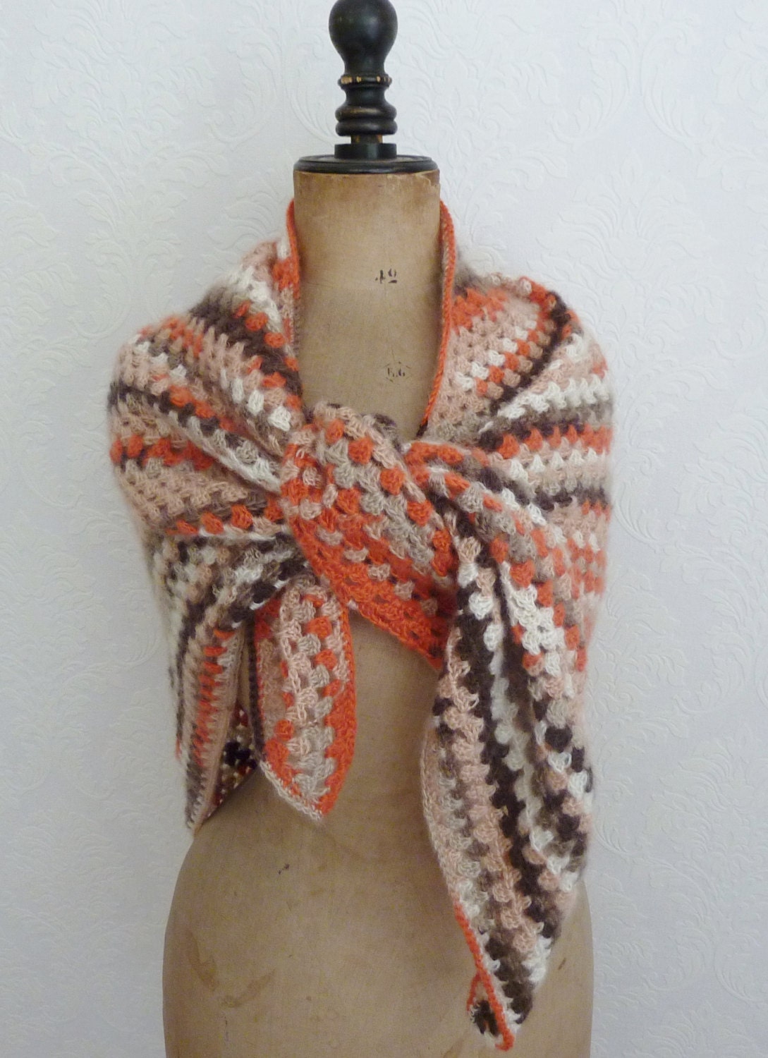 Crochet Triangle Scarf Crochet Granny Shawl
