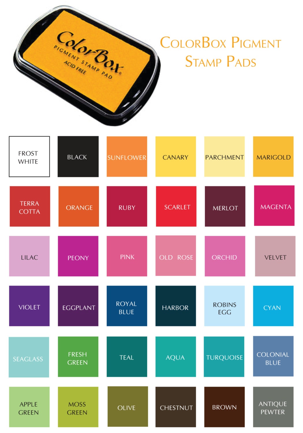 Color Box Pigment Stamp Pad