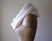 Ivory Infinity Scarf - Chunky Sweater Scarf - Off White Circle Scarf - Chunky Infinity Cowl - Winter Scarf - Snood