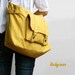 Fathers day sale CARSON // LemonChiffon // 032 // Luckycann // Handmade // Everyday Canvas Bag //  Sale
