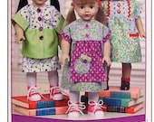 Sewing Pattern American Girl 18" doll clothes - Rectangle Dress Vanilla House Designs