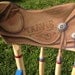Childs hand painted western rocking chair