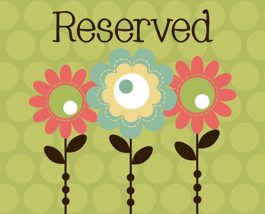 Reserved listing for Alice Emmons
