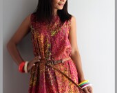 Summer Maxi Dress - Sleeveless Peacock Print Dress  : Happy Holiday Collection
