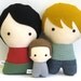 Personalized Family Stuffed Fabric Doll