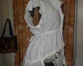 PRAIRIE BLOUSE WHITE....medium....tie off in back