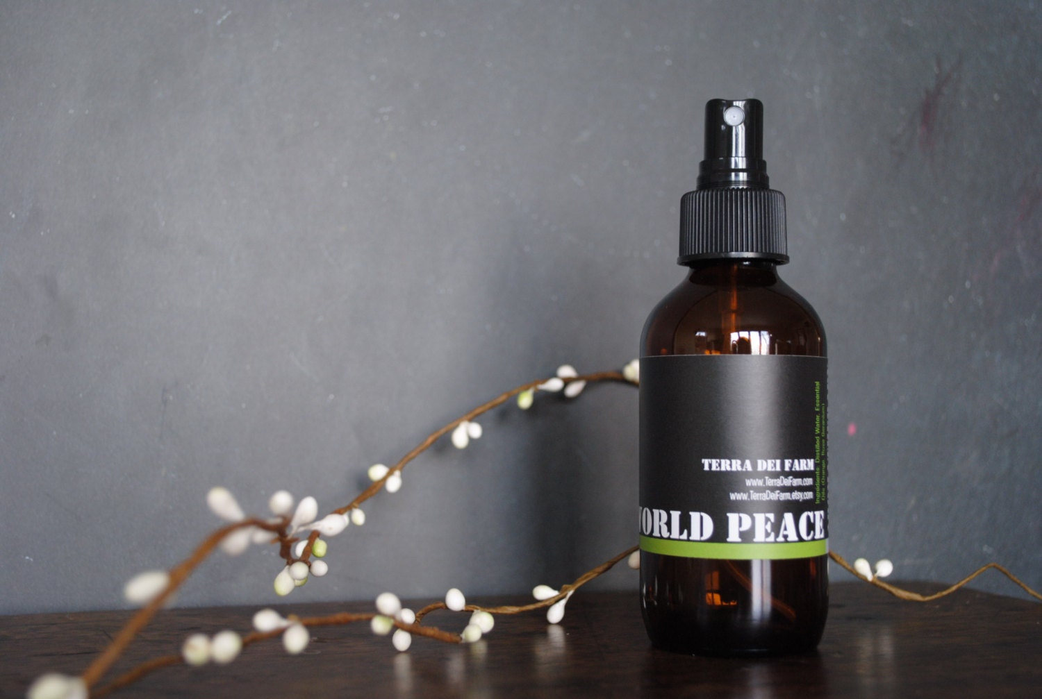 World Peace: Aromatherapy Home and Microfiber Spray - 4oz - Natural Crunchy Cleaning, Eco Friendly Home Products from Terra Dei Farm