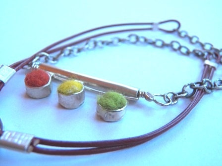 Reggae Felt Necklace