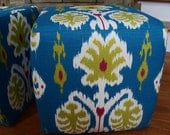 ottoman Ikat  EXCUSIVE designer ottoman floor pouf modern floor ottoman/ seating/unique stylish floor ottoman