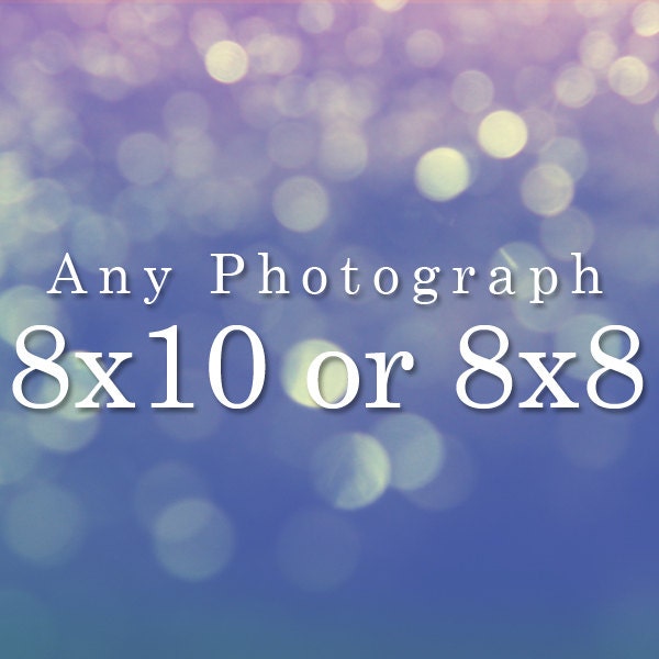 Any 8x10 or 8x8 Print.