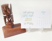 2014 Inspirational Quotes Desk Calendar with Clear Display Easel