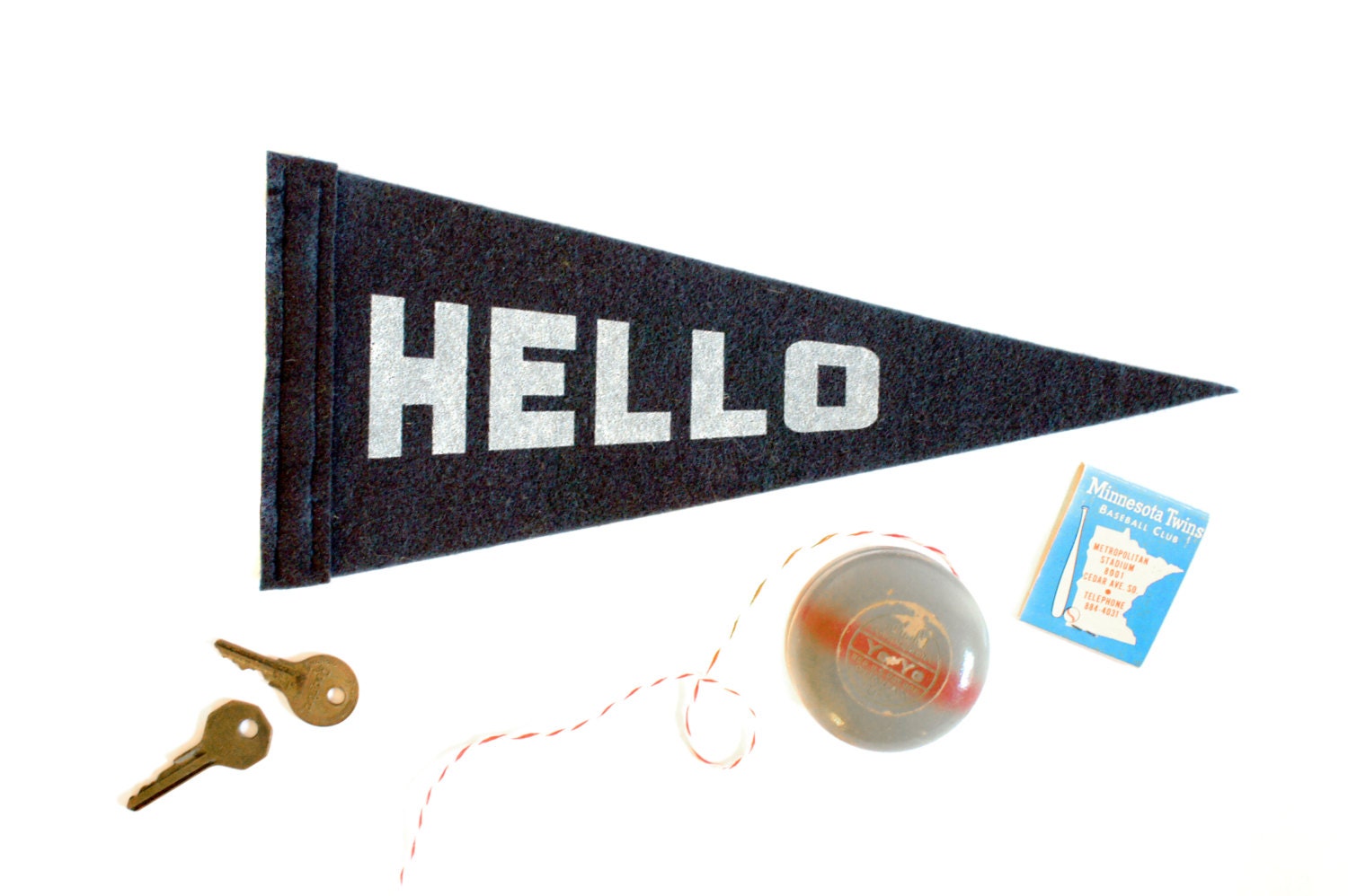 HELLO Felt Pennant // Photo Booth Prop