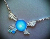 Navi Fairy Zelda Fan Art Necklace