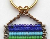 Seed Bead Rainbow Keychain