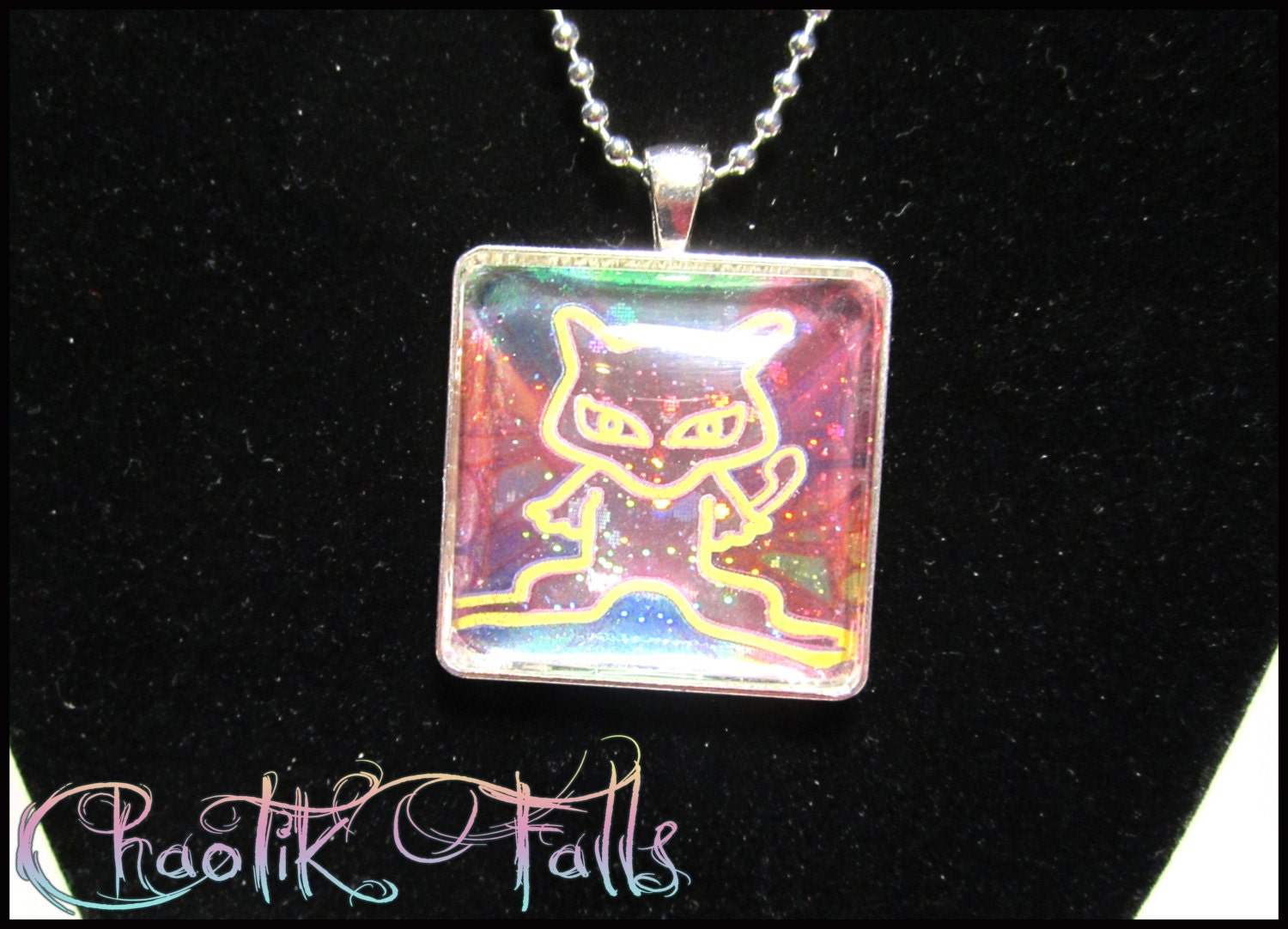 Ancient Mew Pokemon Pendant Necklace