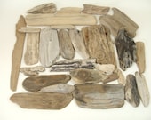 Flat Driftwood 25 Pieces 2  to 10 inches For Mirrors and Frames