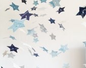 FREE SHIPPING /// The Shabby Chic Boy Star Mobile DIY Kit /// Nursery Decor, Photo Prop, Baby Shower Gift, Mobile.