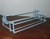 Vintage Aqua Kitchen Spice Storage Rack Cottage Chic