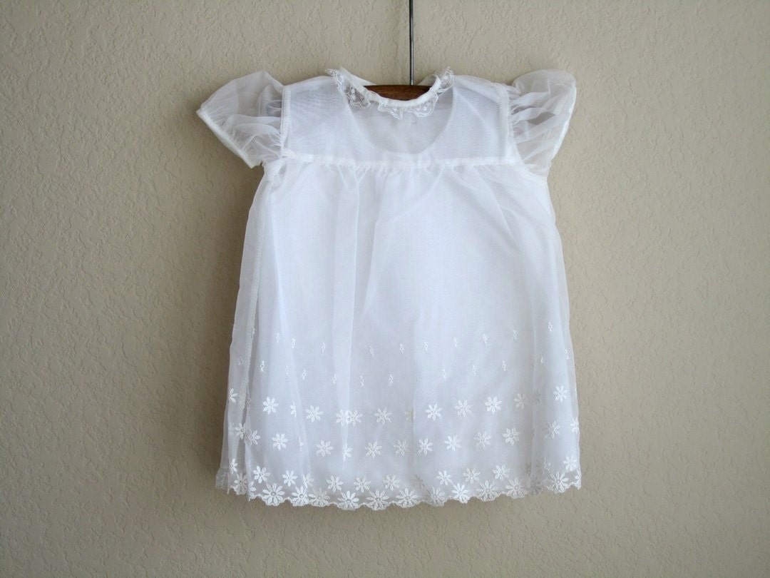 vintage christening gown NOS
