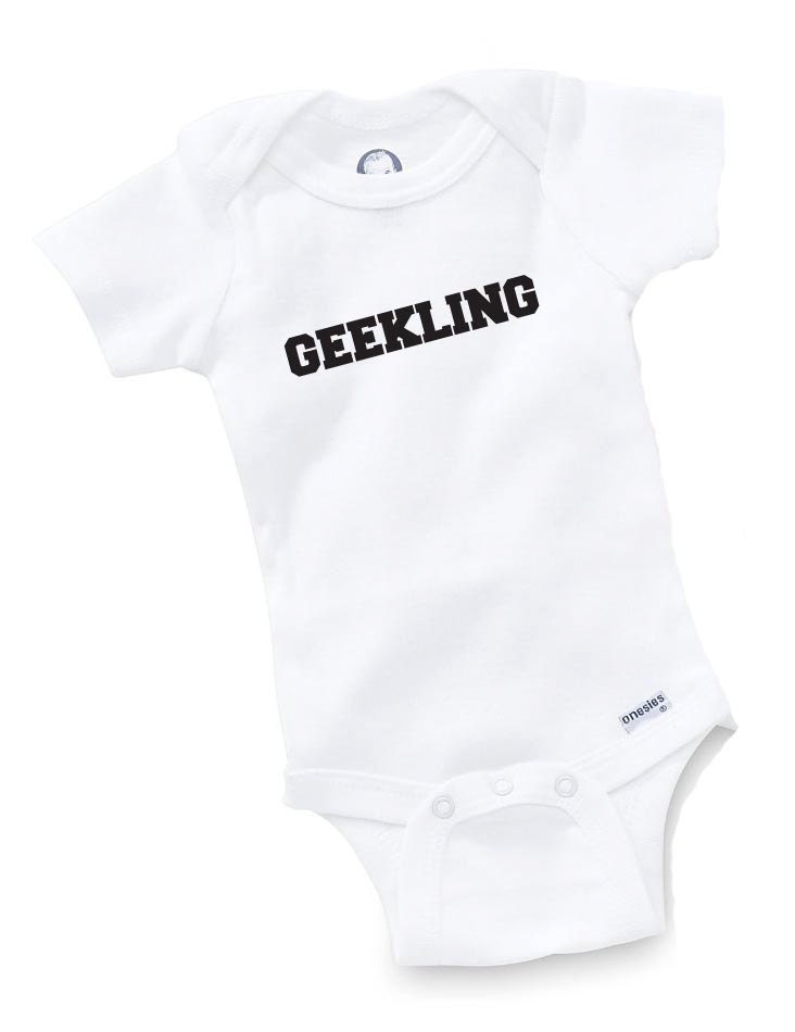 Geekling Onesie Bodysuit Baby Shower Gift Funny Geek Nerd Cute Pi Math