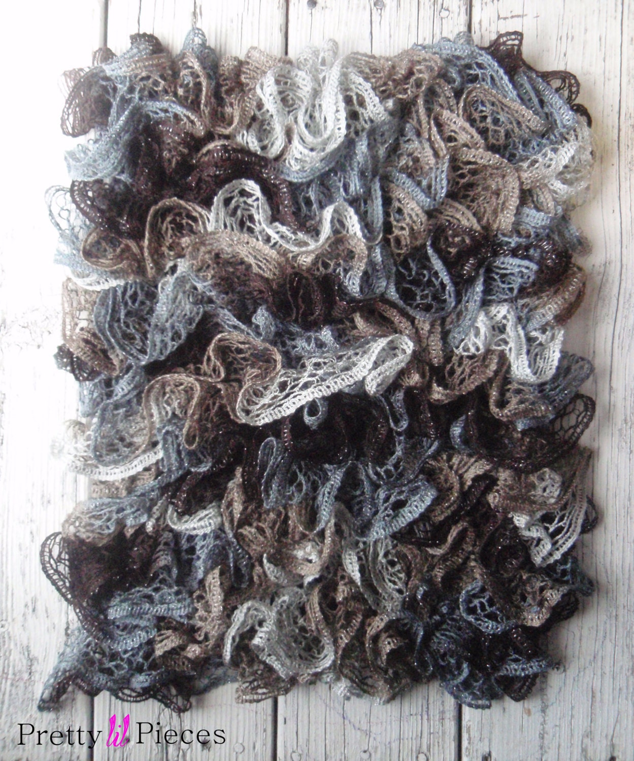 Custom order double sided ruffle mini blanket photography prop