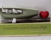 Vintage Hamilton Beach Scovill Electric Knife-  Retro 70's - Avocado Green - Mad Men Approved