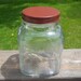 Vintage Americana Star Glass Cannister Jar