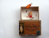 Cigar box shelf, miniature stage set for your wall