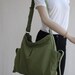 Fathers Day SALE up to 20% - Sam in Army Green Canvas Women / Single Strap / Shoulder / Cross body Sling / Handbag / Market Bag / Handbag