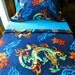 Crib Toddler Fleece Blanket Set 'Chinese Dragons' for Boys & Girls Fits Crib and Toddler Beds