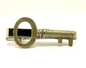 Skeleton Key Tie Clip, Steampunk Men's Tie Tack