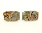 Steampunk Watch Cuff Link, Antique Cufflinks from Watch Movements
