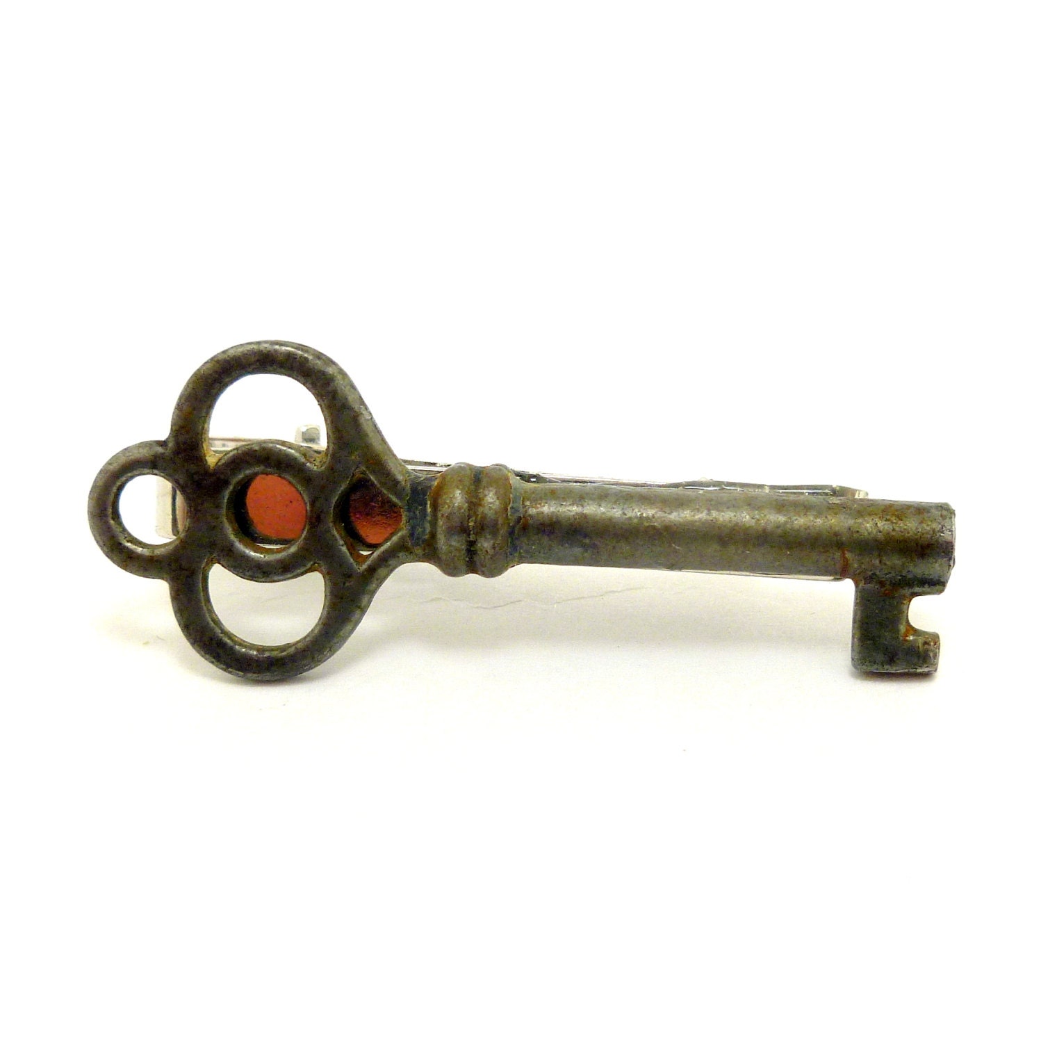 Skeleton Key Tie Clip, Steampunk Men's Tie Tack