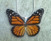 Real Butterfly Wing Necklace - Monarch Butterfly - Real butterfly jewelry, taxidermy, insect art