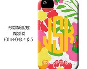 Personalized iPhone 4 or iPhone 5 Inserts